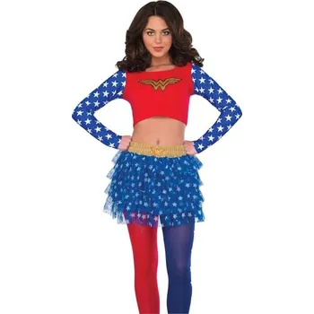 Karnevalový kostým Rubies USA - Dámský top Wonder Woman - M-L