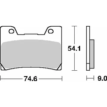 Brzdová destička SBS brzdové destičky KH160 STREET STANDART keramické barva černá (SBS brzdové destičky KH160 STREET STANDART keramické barva černá)