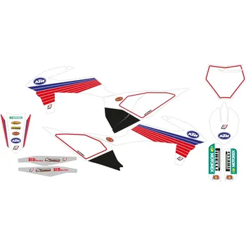 Osvětlení pro motocykl BLACKBIRD sada samolepek (dýhy) KTM SX/SX-F 19-22, EXC/EXC-F 20-23 retro barva bílá světle modrý červená (BLACKBIRD sada samolepek (dýhy) KTM SX/SX-F 19-22, EXC/EXC-F 20-23 retro barva bílá světle modrý červená)