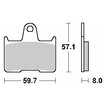 Brzdová destička SBS brzdové destičky KH254 STREET STANDART keramické barva černá (SBS brzdové destičky KH254 STREET STANDART keramické barva černá)