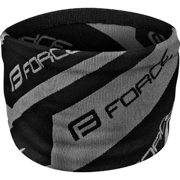 Zimní šátek FORCE STEP černo-šedý barva: černá, velikost: UNI