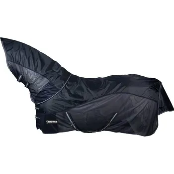 Deka pro koně Letní kombinovaná pláštěnka se síťovinou a krkem Horka Barva: tmavě modrá, Velikost: 145 cm