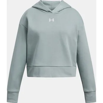 Dívčí mikina Under Armour Rival Fleece Hoodie Jr Green XS sportovní mikina