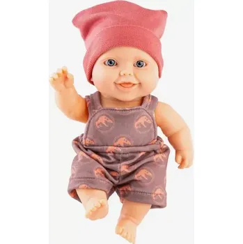 Panenka Realistická panenka chlapeček Guillo v růžové čepici od firmy Paola Reina ze Španělska (Los Peques 21 cm)