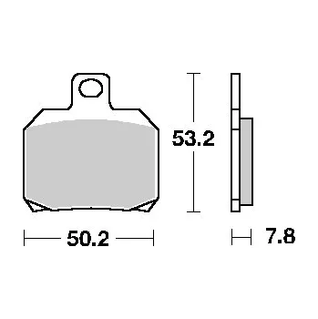 Brzdová destička SBS brzdové destičky KH266 STREET STANDART keramické barva černá (SBS brzdové destičky KH266 STREET STANDART keramické barva černá)