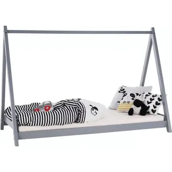 Postel Montessori postel GROSI - šedá, borovicové dřevo - SLEVA 3% s kodem radost25