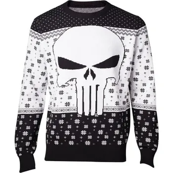 Karnevalový doplněk DIFUZED Bioworld Europe - Mikina pro muže Punisher vánoční - Marvel - S