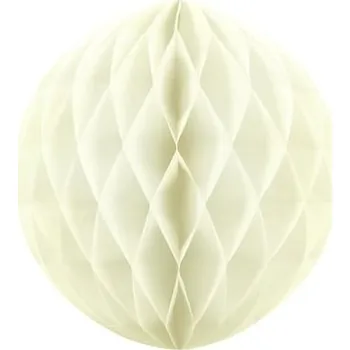 Partydeco - Koule z vlnitého papíru béžová 20cm -