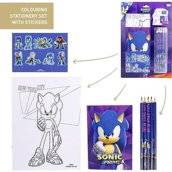 Sešit Artesanía Cerdá S.L. - Kancelářská sada Sonic Prime pro děti -