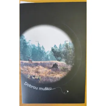 Blahopřání+obálka, DOBROU MUŠKU, 11,5x18cm/1ks