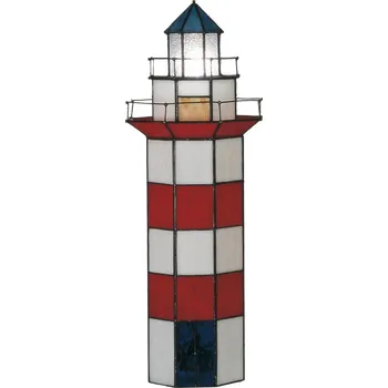 Lampička Lampa Tiffany Maják - 21*56 cm 2x E14 / max 25w