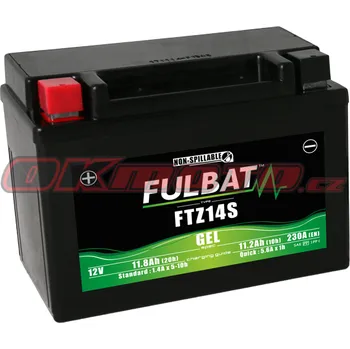 Auto-moto Motobaterie FULBAT FTZ14S GEL - Honda CRF 1000 L Africa Twin, 1000ccm - 16-17