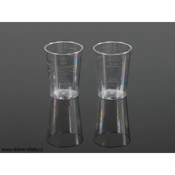 Jednorázové nádobí Kelímky na alkohol 0,05 l krystal PS - Kelímky na alkohol 0,05 l