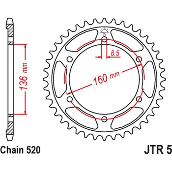 Řetězová sada pro motocykl JT rozeta 3552 41 BMW G310 R 16-19 (+1), APRILIA ETX 125 TAUREG 85-87 (355241JT) (řetěz 520) (JT rozeta 3552 41 BMW G310 R 16-19 (+1), APRILIA ETX 125 TAUREG 85-87 (355241JT) (řetěz 520))