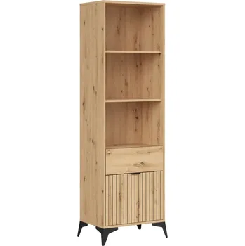 regál Regál Lamea - Black Red White - BRW Dub Artisan 60x197 cm