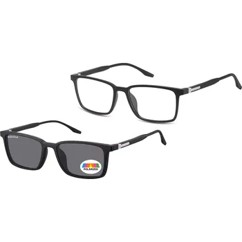 Brýlová obroučka SUNOPTIC Obroučky TRC-185-3 včetně polarizačního modrého klipu na magnet