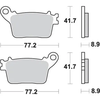 Brzdová destička SBS brzdové destičky KH436 STREET PERFORMANCE (EXCEL) sintrované barva zlatá HONDA CBR600/1000, SUZUKI GSX-R600/750/1000/, YAMAHA R1 zadní (SBS brzdové destičky KH436 STREET PERFORMANCE (EXCEL) sintrované barva zlatá HONDA CBR600/1000, SUZUKI)