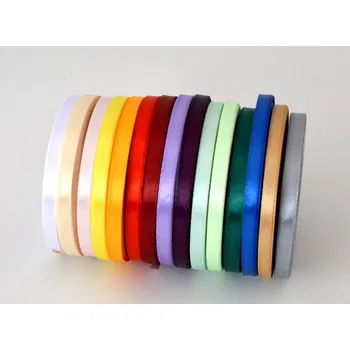 Stuha Atlasová stuha 0,6 cm - 7 - VÍNOVÁ