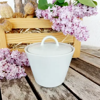 Konvice na čaj TOM cukřenka 200 ml, bílá, Thun 1794 (Porcelánová cukřenka 2. jakost)