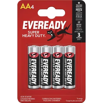 Článková baterie Eveready SHD tužková baterie AA zinko-uhlíková, 1.5 V, 4 ks