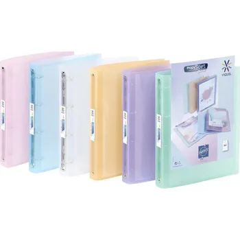 Viquel Pořadač Propysoft Perso A4 + kapsa, 4kr, 3,5 cm, transp. pastel