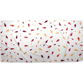 Ručník Sablio Ručník s potiskem Barevné podzimní listí - 50x100 cm