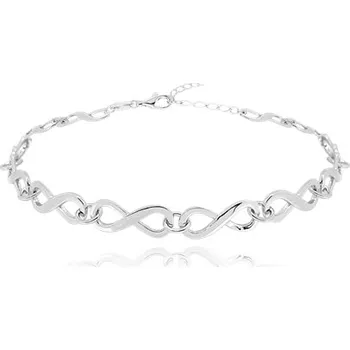 Náramek Dámský stříbrný náramek nekonečno JMAS0101SB16 16-19 cm