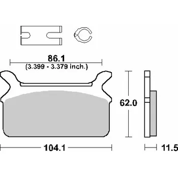 Brzdová destička SBS brzdové destičky KH201 STREET STANDART keramické barva černá (SBS brzdové destičky KH201 STREET STANDART keramické barva černá)