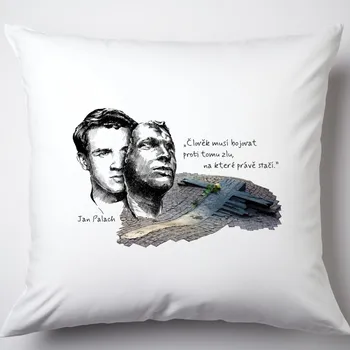 Polštář Polštář - Jan Palach Typ povlaku: Plyš