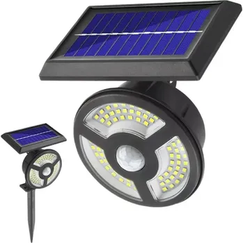 Venkovní osvětlení Solar 72 Zahradní světlo s pohybovým čidlem 726 LED (Solární LED světlo s PIR čidlem)