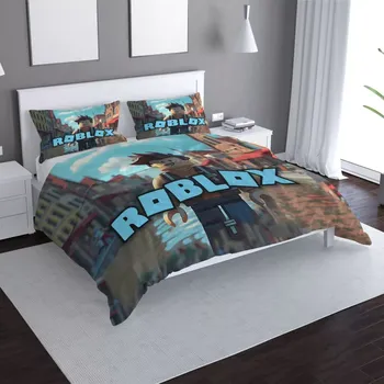 Povlečení Saténové povlečení ROBLOX Město - Sablio - 140x220 / 90x70