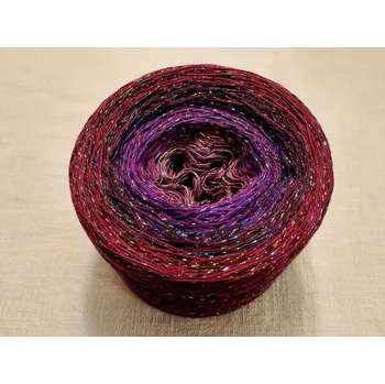 Příze Cecílie 2-nitka 1400m s lurexem (Duhové klubko s lurexem Cecílie)