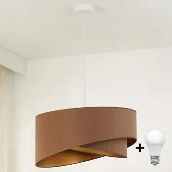 Brilagi - LED Lustr na lanku LYRA 1xE27/15W/230V hnědá/zlatá