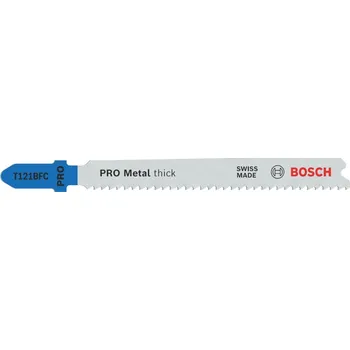 Příslušenství k pile BOSCH Pilový plátek PRO Metal thick T121BFC pro přímočaré pily, 92&nbsp;mm, 3&nbsp;ks 2608655109 free_store_pickup