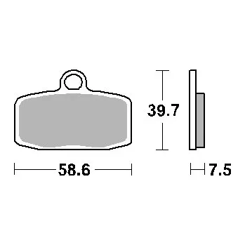 Brzdová destička SBS brzdové destičky KH612 OFF-ROAD závodní sintrované barva zlatá KTM FREERIDE, GAS GAS TXT125/250/280/300, HUSQVARNA TC85 přední (SBS brzdové destičky KH612 OFF-ROAD závodní sintrované barva zlatá KTM FREERIDE, GAS GAS TXT125/250/280/300, HUSQVARNA TC85
