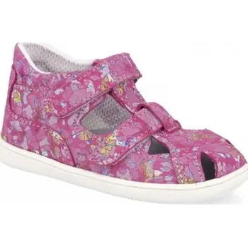 Dívčí sandály Jonap 041 s růžová motýlci, 24