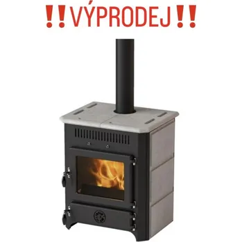 Krbová kamna MBS Vulkan krbová kamna černá + mastek komplet MBS 2000399