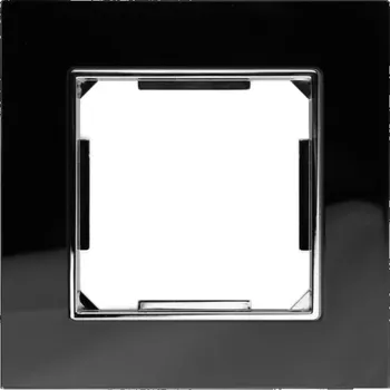 vypínač Elhard Royal Glass Elegant YE3101B rámeček 1x, sklo, černý