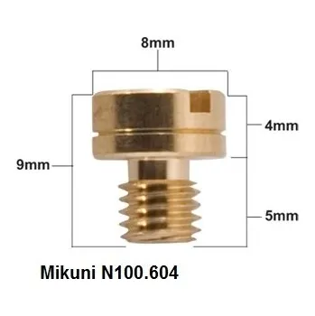 Palivový systém pro motocykl PROX hlavní tryska MIKUNI typ N100/604 průměr #117,5 ( 1 kus ) (PROX hlavní tryska MIKUNI typ N100/604 průměr #117,5 ( 1 kus ))