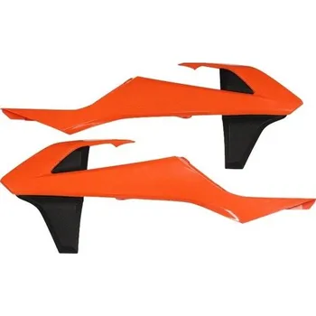 Chladič motoru POLISPORT sada krytů chladičů (spojlerů) KTM SX/SXF 16-18; EXC/EXCF 17-19 barva černá/oranžová (POLISPORT sada krytů chladičů (spojlerů) KTM SX/SXF 16-18; EXC/EXCF 17-19 barva černá/oranžová)