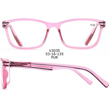 Brýle na čtení Dioptrické brýle V3035 / +4,00 pink flex