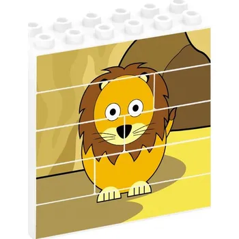 puzzle pro nejmenší Lev - Vertikální puzzle - 8ks (8 kusů - Vertikální puzzle)