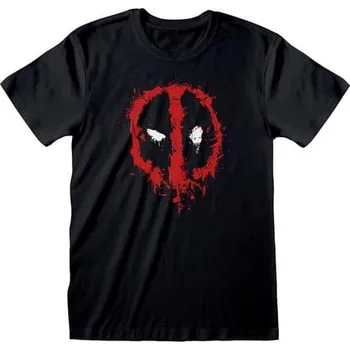 Heroes Inc. - Tričko pro muže logo Deadpool černé - Marvel - XXL