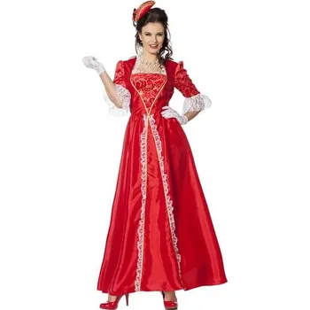 Karnevalový kostým Wilbers - Dámský kostým důstojnice červený - M-L