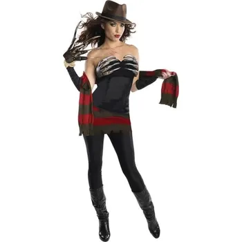 Karnevalový kostým Rubies USA - Dámský kostým sexy Freddy Krueger Noční můra v Elm Street - XS