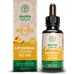 Ekolife Natura Liposomal Vitamin K2 + D3 60 ml (Lipozomální vitamín K2 + D3)