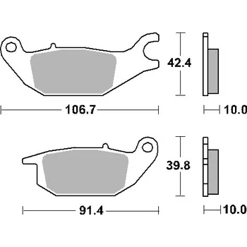Brzdová destička SBS brzdové destičky KH343 STREET STANDART keramické barva černá HONDA CBR125/150, XL 125 VARADERO, YAMAHA YZF150 zadní (SBS brzdové destičky KH343 STREET STANDART keramické barva černá HONDA CBR125/150, XL 125 VARADERO, YAMAHA YZF150 zadní)