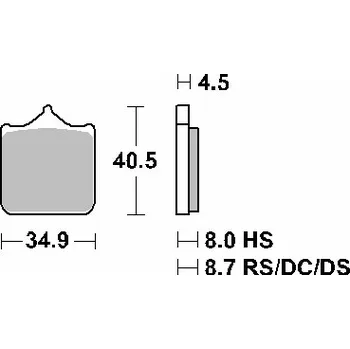 Brzdová destička SBS brzdové destičky KH604/4 TRACK AND sport sintrované barva zlatá BMW S1000R/RR 09- přední (SBS brzdové destičky KH604/4 TRACK AND sport sintrované barva zlatá BMW S1000R/RR 09- přední)