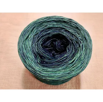 Příze Vodnář 3-nitka 1000m s hedvábnou nitkou (Duhové klubko s hedvábím Vodnář )