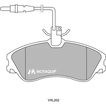 Brzdová destička Sada brzdových destiček, vždy 4 kusy v sadě MOTAQUIP LVXL352